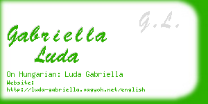 gabriella luda business card